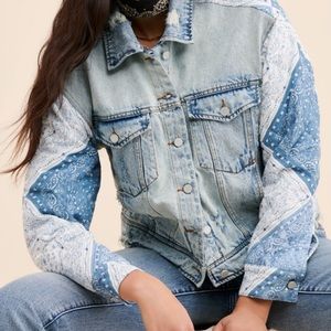 Blank NYC Bandana Jean Jacket